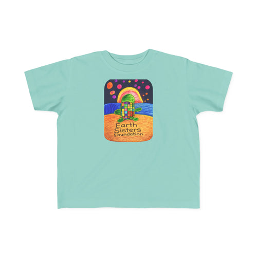 Earth Sisters Foundation Toddler Tee - Colorful Sea Turtle Graphic